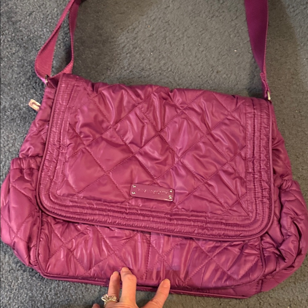 Vera Bradley Quilted Magenta Crossbody Bag